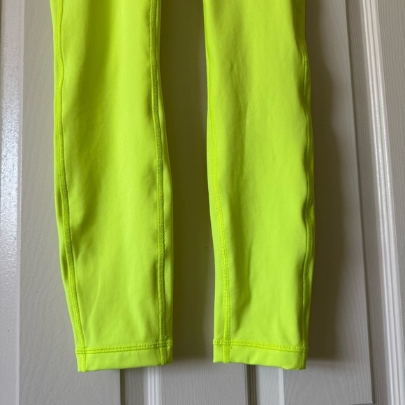 lululemon Wunder Under High Rise Leggings 25” Women’s 4 Running Marathon Yellow - Picture 7 of 12